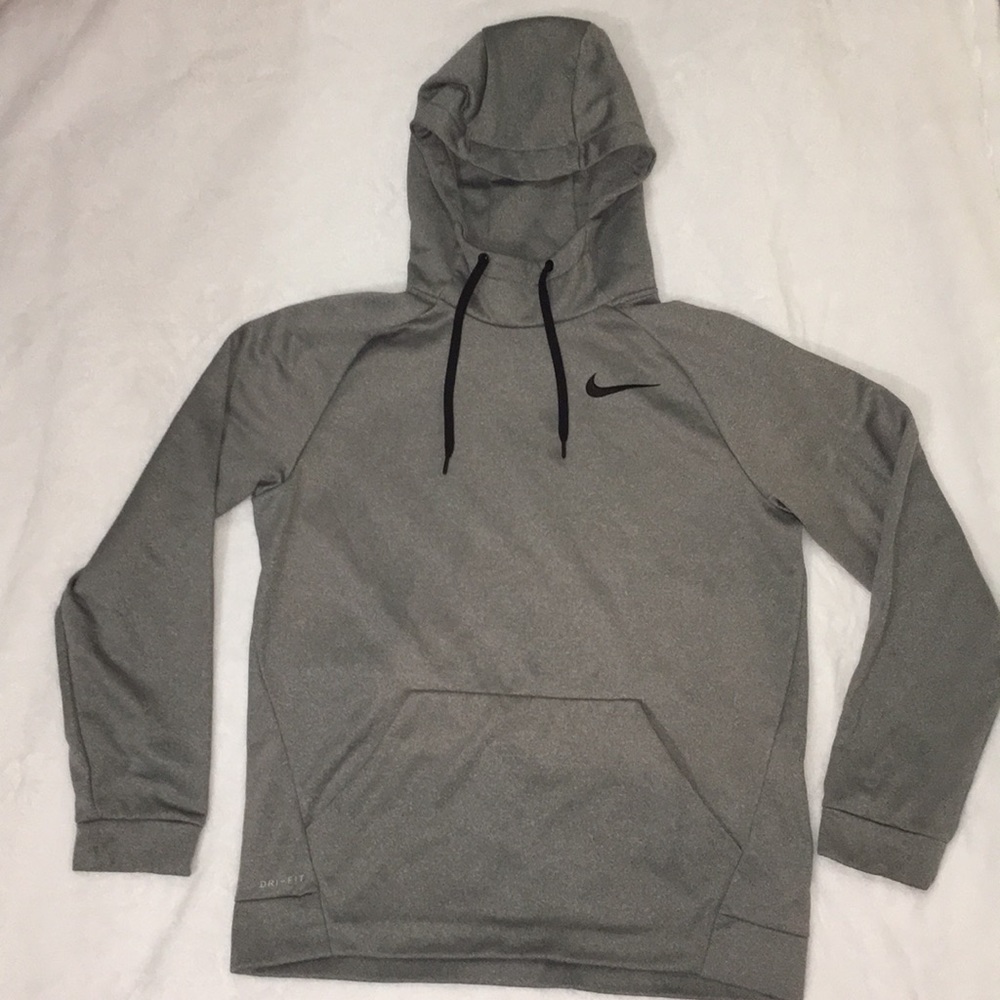 Men’s Nike fleece gray pullover hoodie